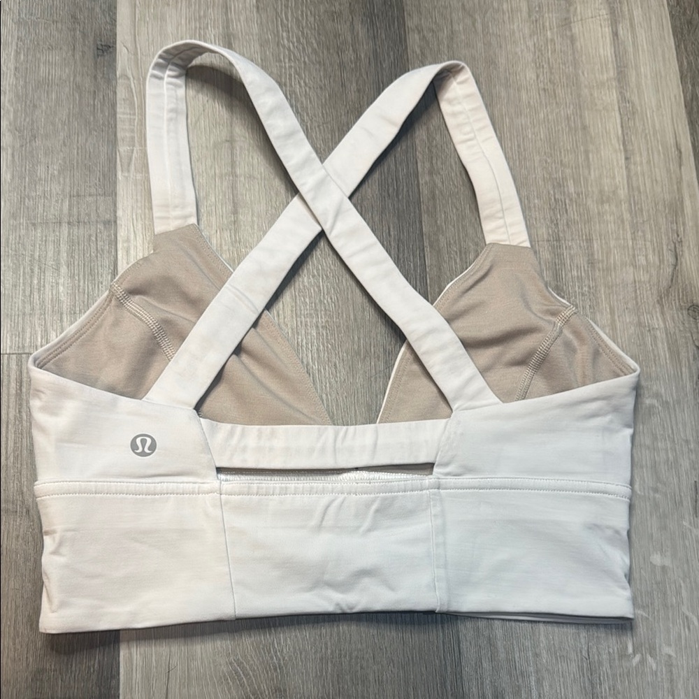 Lululemon White sports bra/ bralette